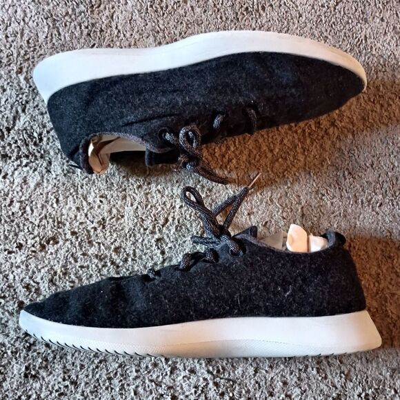 Allbirds Wool Runners Men's Size 12 Dark Charcoal Grey PRE-OWNED - Picture 3 of 6